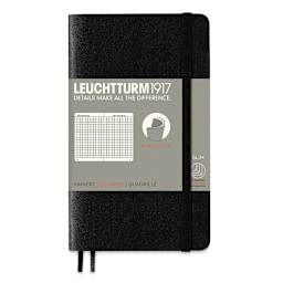 Leuchtturm1917 Squared Softcover Notebook - Black, 3-1/2" x 6"