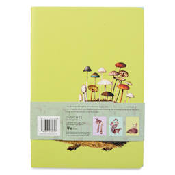 Art of Nature Sewn Notebook Set - Fungi, Set of 3, 6" x 8-1/2", 64 pages, back cover of hedgehog with cluster of fungi