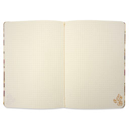 Van Gogh Skulls & Flowers Notebook Collection - Skulls & Flower cover, open