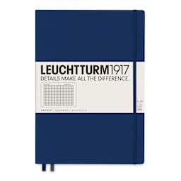 Leuchtturm1917 Squared Hardbound Notebook - Navy, Master Slim, 8-3/4" x 12-1/2"
