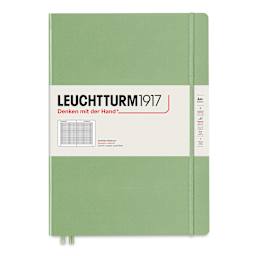 Leuchtturm1917 Squared Hardbound Notebook - Sage, Master Slim, 8-3/4" x 12-1/2"