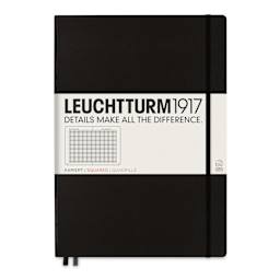 Leuchtturm1917 Squared Hardbound Notebook - Black, Master, 8-3/4" x 12-1/2"