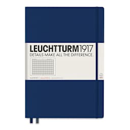 Leuchtturm1917 Squared Hardbound Notebook - Navy, Master, 8-3/4" x 12-1/2"