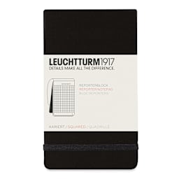 Leuchtturm1917 Pocket Notepad - Black, Squared, 3-1/2" x 6"