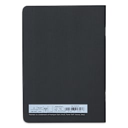 Fabriano EcoQua Staplebound Notebook - Black, 8.3" x 5.8", Blank