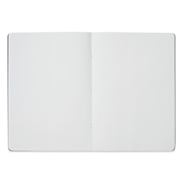 Fabriano EcoQua Staplebound Notebook - Wine, 11.7" x 8.3", Blank (open to show paper)