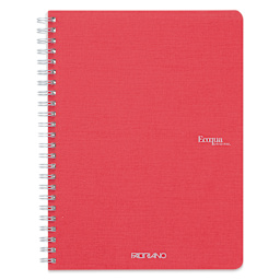 Fabriano EcoQua Spiral Notebook - Red, 8.3" x 5.8", Graph (front view)