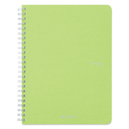 Fabriano EcoQua Spiral Notebook - Lime, 8.3" x 5.8", Graph (front view)