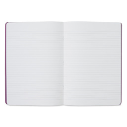 Fabriano EcoQua Staplebound Notebook - Wine, 11.7" x 8.3", Lined (open to show paper)
