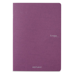 Fabriano EcoQua Staplebound Notebook - Wine, 11.7" x 8.3", Lined (front view)