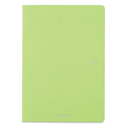 Fabriano EcoQua Staplebound Notebook - Lime, 11.7" x 8.3", Lined (front view)