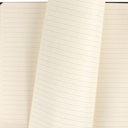 Rhodiarama Hardcover Notebooks, bleed of pen marks on lined paper