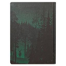 Cognitive Surplus Dark Matter Notebook - Twilight in the Evergreen, back of notebook