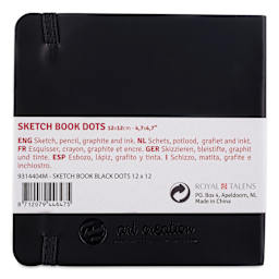 Talens Art Creations Dotted Sketchbook - 4-7/10" x 4-7/10", back cover