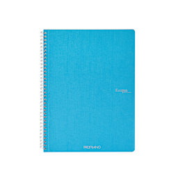 Fabriano Eco Qua Spiral Blank Turquoise - 70 Shts./Bk.
