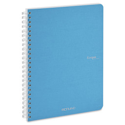 Fabriano EcoQua Spiral Notebook - Turquoise, 8.3" x 5.8", Blank