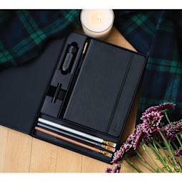 Blackwing Notebook Essentials Set - Dot Grid, open set on table