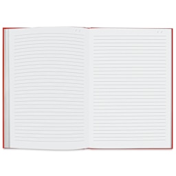 Caran d’Ache Colormat-X Notebook - Red, 6" x 8-1/2", open