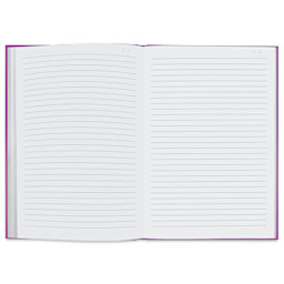 Caran d’Ache Colormat-X Notebook - Violet, 6" x 8-1/2", open