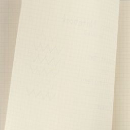 Life Stationery Noble Notebooks, bleed of pen marks on grid paper