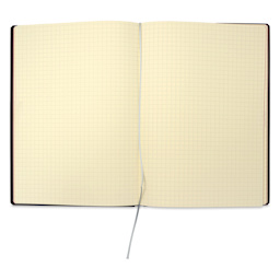 Life Stationery Noble Notebook - 6" x 8", A5, Grid, 96 Pages, open