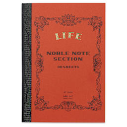 Life Noble Notebook - 3" x 4", A7, Orange, Grid, front cover
