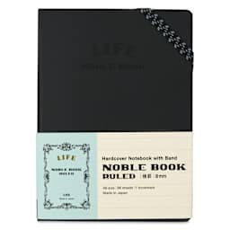 Life Stationery Noble Notebook - 4" x 6", A6, Ruled, 96 Pages, front of packaging