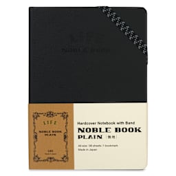 Life Stationery Noble Notebook - 4" x 6", A6, Blank, 96 Pages, front of packaging
