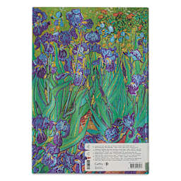 Paperblanks Mixed Media Sketchbook - Van Gogh Iris, 8" x 11-3/4", back cover
