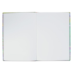 Paperblanks Mixed Media Sketchbook - Van Gogh Iris, 8" x 11-3/4", open