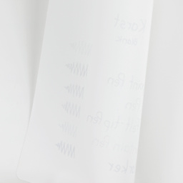 Karst Stone Paper Notebooks, bleed of pen marks on blank paper