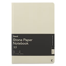 Karst Stone Paper Notebook - Stone, A5, Blank, front