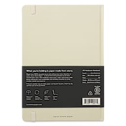 Karst Stone Paper Notebook - Stone, A5, Lined, back