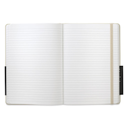 Karst Stone Paper Notebook - Stone, A5, Lined, open