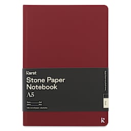 Karst Stone Paper Notebook - Pinot, A5, Blank, front
