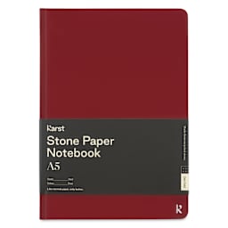 Karst Stone Paper Notebook - Pinot, A5, Dot Grid, front