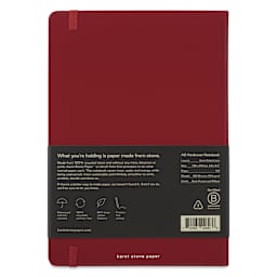Karst Stone Paper Notebook - Pinot, A5, Lined, back