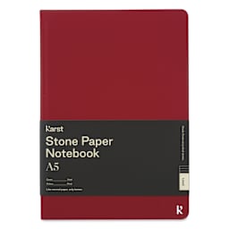 Karst Stone Paper Notebook - Pinot, A5, Lined, front