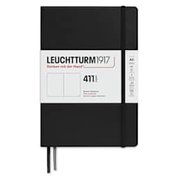 Leuchtturm1917 411 Notebook - Black, 5-3/4" x 8-1/4", Blank