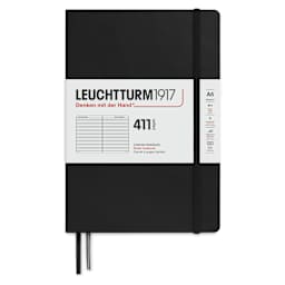 Leuchtturm1917 411 Notebook - Black, 5-3/4" x 8-1/4", Ruled