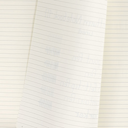 Leuchtturm1917 411 Notebooks, bleed of pen marks on lined paper