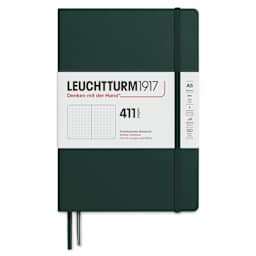 Leuchtturm1917 411 Notebook - Forest Green, 5-3/4" x 8-1/4", Dot Grid
