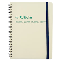 Delfonics Rollbahn Classic Spiral Notebook - Cream, A5, front