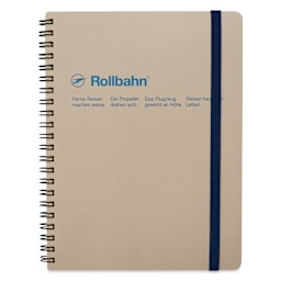 Delfonics Rollbahn Classic Spiral Notebook - Greige, A5, front