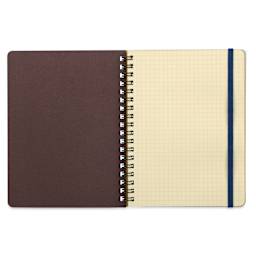 Delfonics Rollbahn Cap-Martin Notebook - 5-1/2" x 7", Greige, inside cover