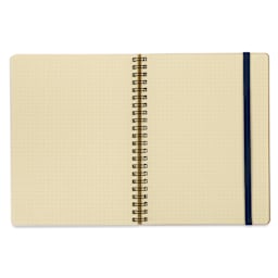 Delfonics Rollbahn Classic Spiral Notebook - Red, A5, open