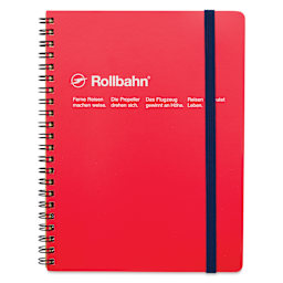 Delfonics Rollbahn Classic Spiral Notebook - Red, A5, front