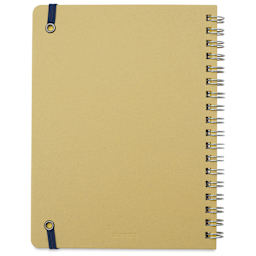 Delfonics Rollbahn Clear Plastic Notebook - 5-1/2" x 7", Pink, back cover