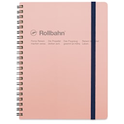 Delfonics Rollbahn Classic Spiral Notebook - Blush Pink, A5, front cover