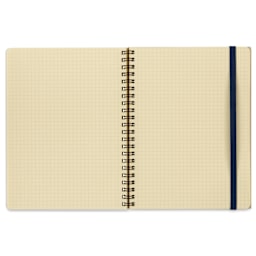 Delfonics Rollbahn Classic Spiral Notebook - Yellow, A5, open